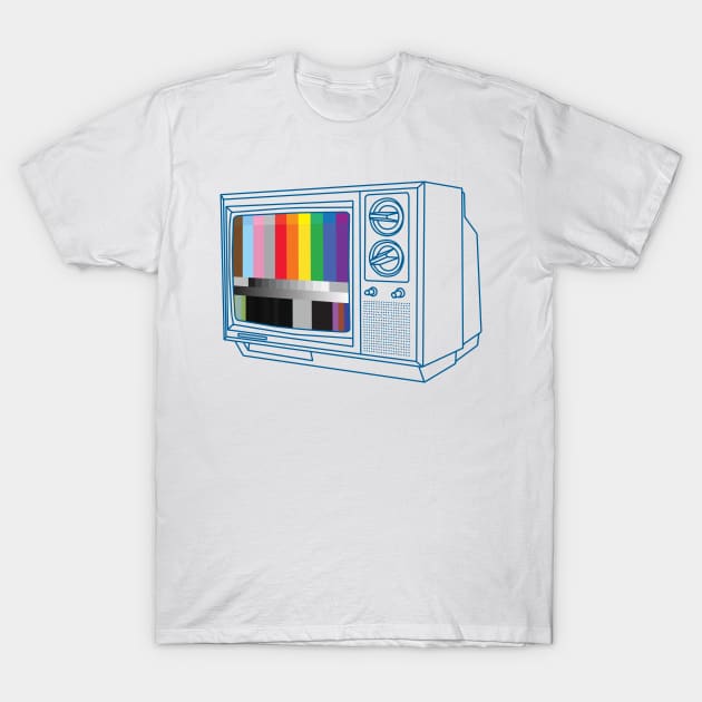 Queer vintage TV test pattern T-Shirt by Yue